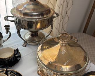 SILVER PLATE SERVERS