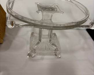 CAKE PLATE - CLEAR GLASS