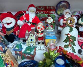 CHRISTMAS BLDGS., SANTAS & MORE