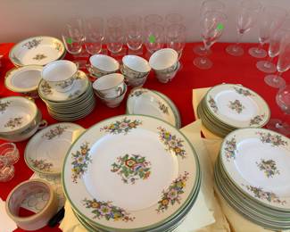 CHINA DISHES & STEMWARE