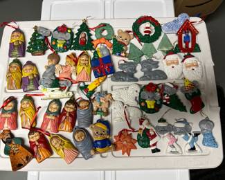 CERAMIC HANDPAINTED ORNAMENTS