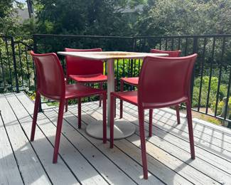 SEATING FOR FOUR...THANKS FOR COMING
