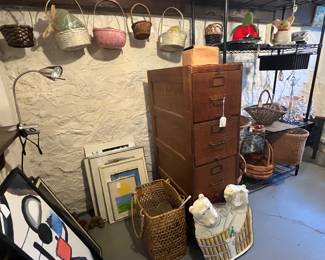 ART AND OLD FILE CABINET