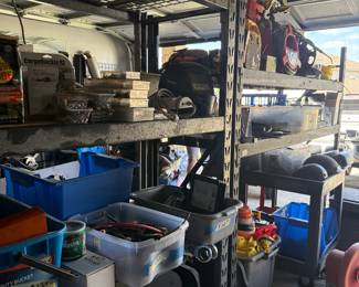 We have 3 metal shelvings for garage! Come see! Last day 