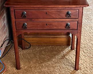 Bob Timberlake solid cherry 2 drawer table 26W 17D 25H