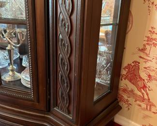 PRESALE Mahogany bow front China Cabinet – 63w x 18d x 86h