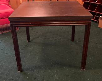 6ft foldout table on faux bamboo wood base
