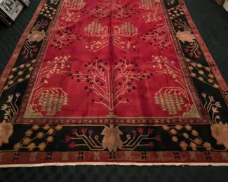Tufenkian Setana Donegal Branches Nepal 100% wool rug 8’8” x 11’x9”