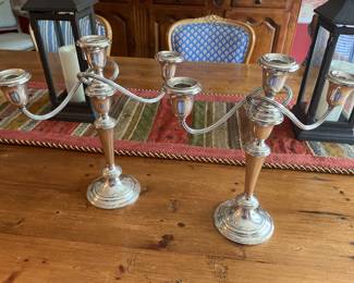 Sterling candelabras