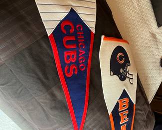 ChicagoCubs & Bears pennants