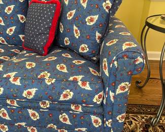 PRESALE French blue Provençal style 3 cushion couch 78w x 38d x 30.5h
