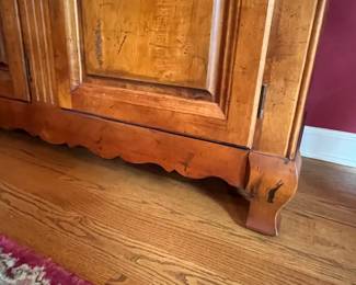PRESALE Century furniture French Country marble top buffet. 76w x 20d x 38h 3 drawer over 3 door, silver storage (walnut)