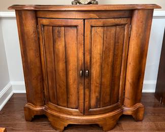 2 door bow front nightstand 31.5w x 19d x 29.5h