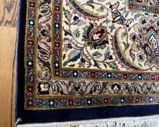 PRESALE Blue floral wool area rug – 9' x 12’4”
