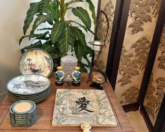 International dishes and collectibles