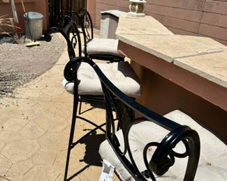 Outdoor Barstools with cushions