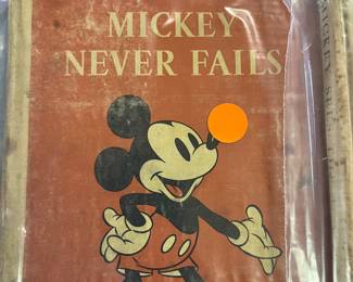 Vintage 1931-1944 Walt Disney Mickey Mouse and friends' children's hand cover books