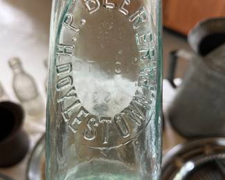 Antique 1880 Doylestown, PA soda bottle