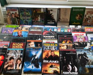 DVD's, CD's, VHS tapes