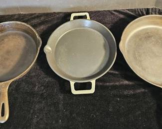 Cast Iron Pans Including 1 Wagner