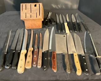 Variety of Kitchen Knives More