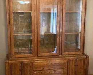 Stanley Lighted 2 Piece China Cabinet