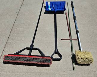 Garage Broom, Shovel, Water Turn Off Key More