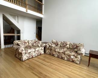 Floral Fabric 3 Seater and 2 Seater Sofa Couch Set