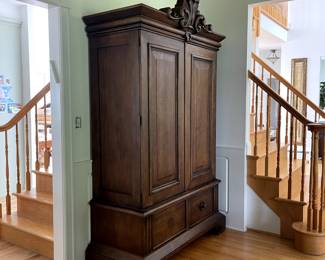 Ralph Lauren Wooden Armoire Media Cabinet