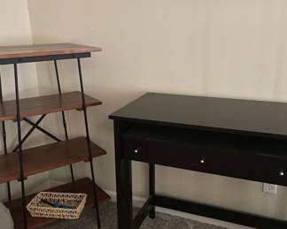 Small desk and shelve unit