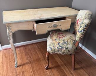 French Provencial Desk and Chair