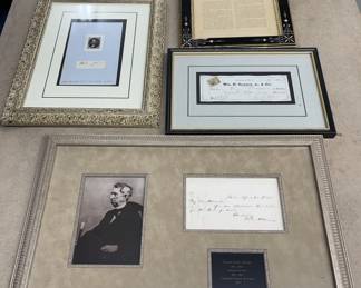 William Henry Seward Signatures and Documents. Aubern NY