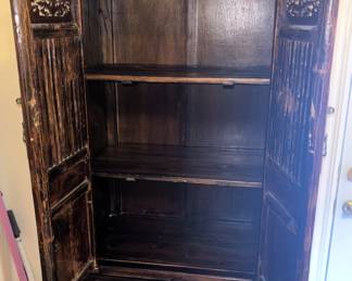 Asian Cabinet and decor.