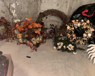 Variety of wreaths.