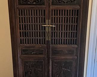 Asian Cabinet and decor.