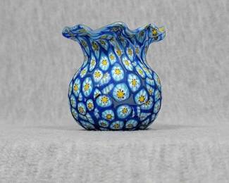 Millefiori Murano Glass Vase. 2 x 2