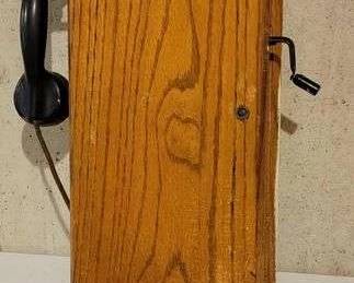 Antique Hand Crank Telephone