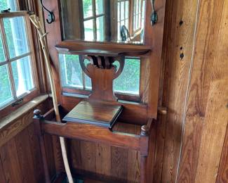 Antique hall tree.