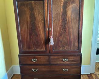 Linen press.