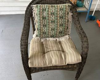 2 of these wicker chairs.