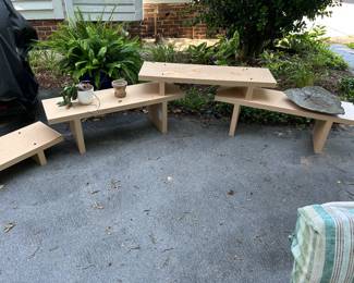 Plant stands.