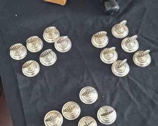 Sterling silver place card holders