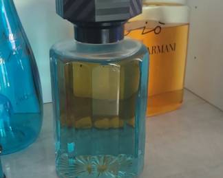 Store display perfume bottles