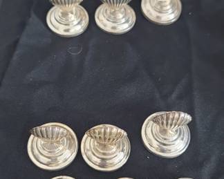 Sterling silver card holders.