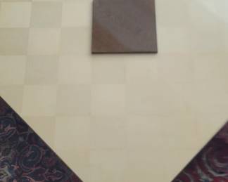 Goat skin coffee table
