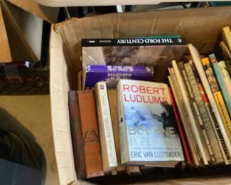 3 boxes of books
