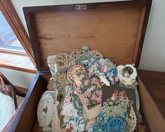 collection of vintage Valentine's Day cards 