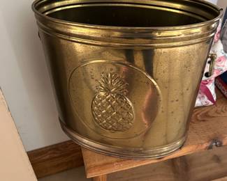 Vintage Brass Pineapple Planter