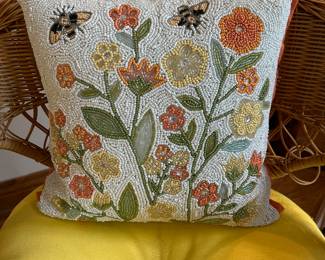 Beaded pillow