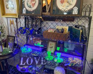 Framed prints, glassware, and more.